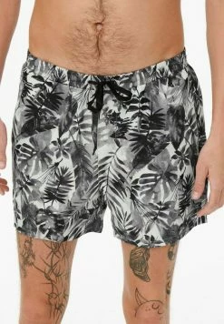 Budget 👏 Only & Sons GEMUSTERTE - Short De Bain - Black 🤩