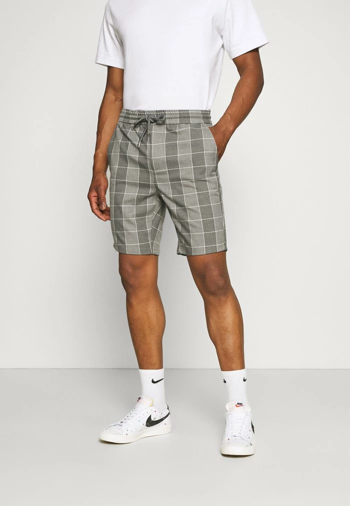 Promo 🤩 Only & Sons ONSLINUS CHECK - Short - Medium Grey Melange 🛒 1 Promo 🤩 Only & Sons ONSLINUS CHECK - Short - Medium Grey Melange 🛒
