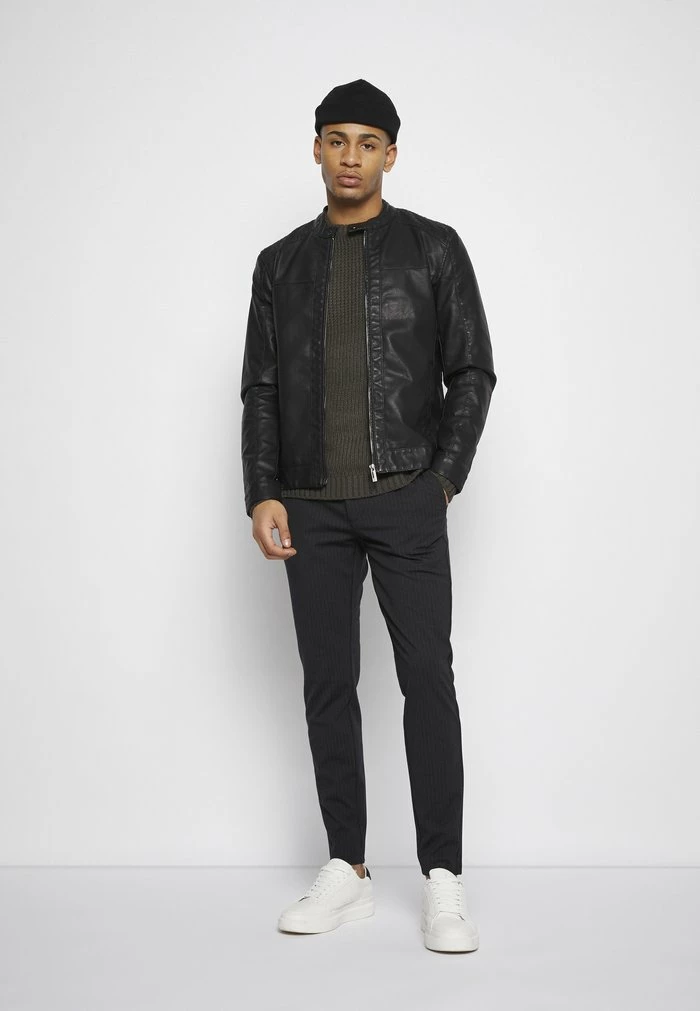 Sortie 🎁 Only & Sons ONSMARK PANT STRIPE - Pantalon Classique - Black 🤩 5 Sortie 🎁 Only & Sons ONSMARK PANT STRIPE - Pantalon Classique - Black 🤩 – Image 5