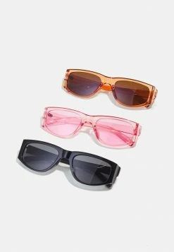 Nouveau ✔️ Only & Sons ONSSUNGLASSES 3 PACK - Lunettes De Soleil - Black + Light Brown + Pink 🔥