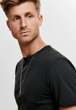 Sortie ✔️ Only & Sons ALBERT - T-shirt Basique - Black ⌛ -Boutique Only & Sons 048a332a6889470a93d4b5afde2ad187