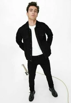 Vente flash 👏 Only & Sons Veste En Jean - Black ✨ -Boutique Only & Sons 04cf958cf62b4c2690c540685d1cd535