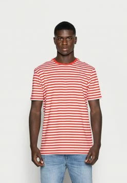 Nouveau ✔️ Only & Sons ONSJAMIE LIFE SS STRIPE REG TEE NOO - T-shirt Imprimé - High Risk Red 🔥