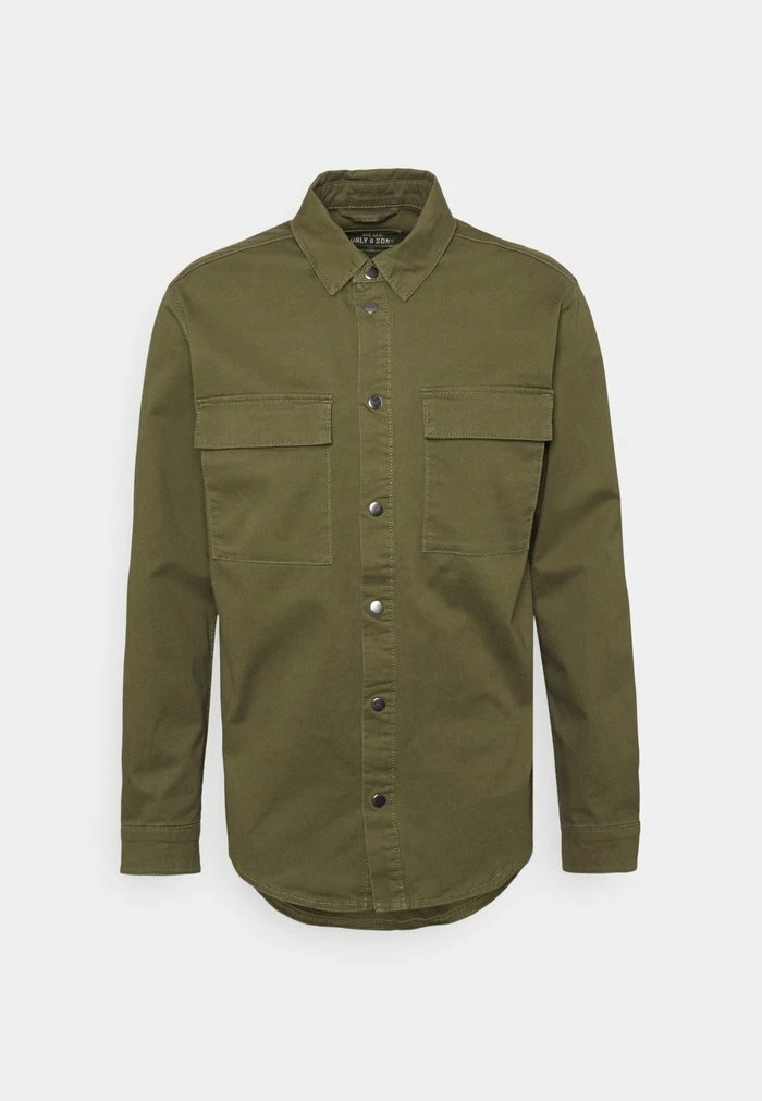 Tout neuf ✔️ Only & Sons ONSCAM OVERSHIRT - Chemise - Olive Night 😀 4 Tout neuf ✔️ Only & Sons ONSCAM OVERSHIRT - Chemise - Olive Night 😀 – Image 4