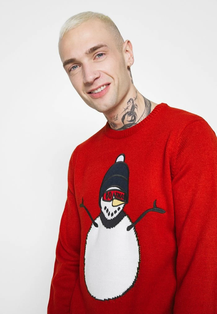 Vente flash ✨ Only & Sons ONSXMAS FUNNY FRONT BADGE - Pullover - Pompeian Red 👏 4 Vente flash ✨ Only & Sons ONSXMAS FUNNY FRONT BADGE - Pullover - Pompeian Red 👏 – Image 4