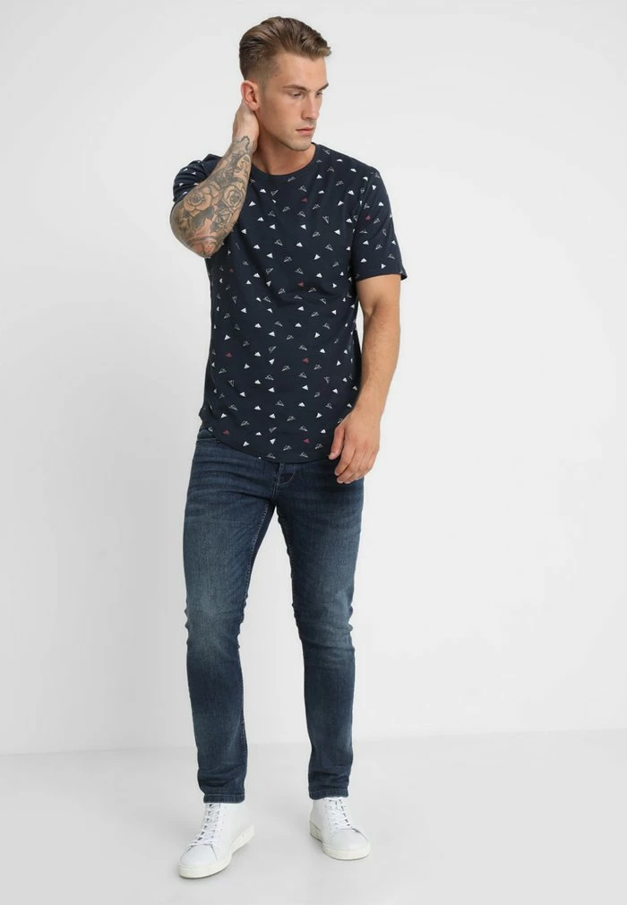 De gros đ Only & Sons ONSGENE TEE - T-shirt Imprimé - Blue Nights â 2 De gros đ Only & Sons ONSGENE TEE - T-shirt Imprimé - Blue Nights â â Image 2