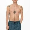 Meilleure vente 🛒 Only & Sons Short De Bain - Night Sky 😍