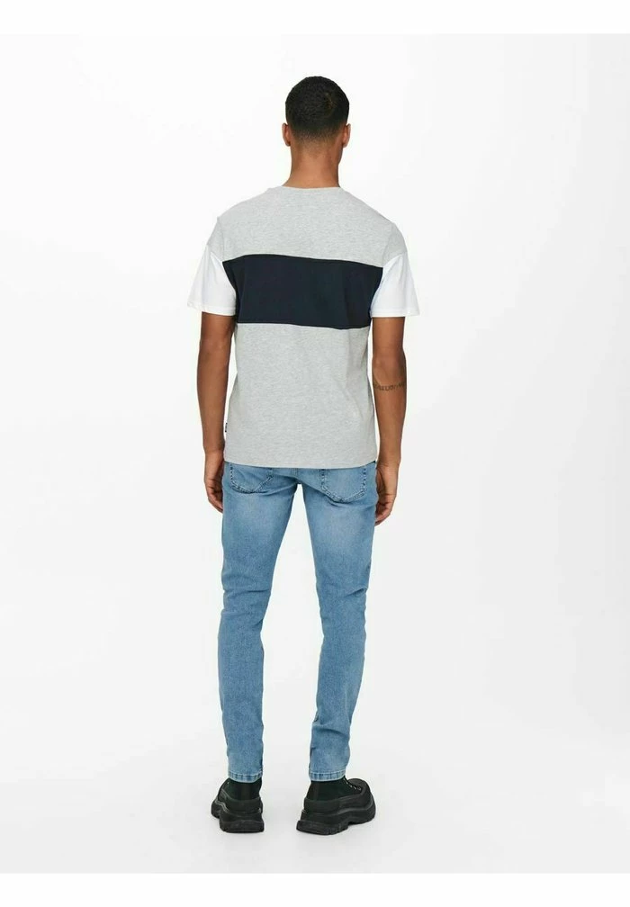 Meilleure vente 👏 Only & Sons T-shirt Imprimé - Light Grey Melange 💯 3 Meilleure vente 👏 Only & Sons T-shirt Imprimé - Light Grey Melange 💯 – Image 3