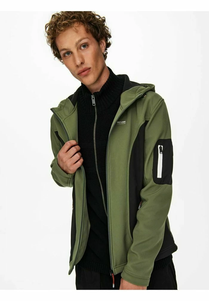 Offres 🔔 Only & Sons Sweat à Capuche Zippé - Olive Night ✔️ 1 Offres 🔔 Only & Sons Sweat à Capuche Zippé - Olive Night ✔️