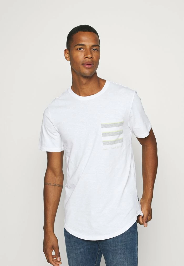 Tout neuf 💯 Only & Sons ONSVANE LIFE LONGY POCKET TEE - T-shirt Imprimé - White 🔥 1 Tout neuf 💯 Only & Sons ONSVANE LIFE LONGY POCKET TEE - T-shirt Imprimé - White 🔥