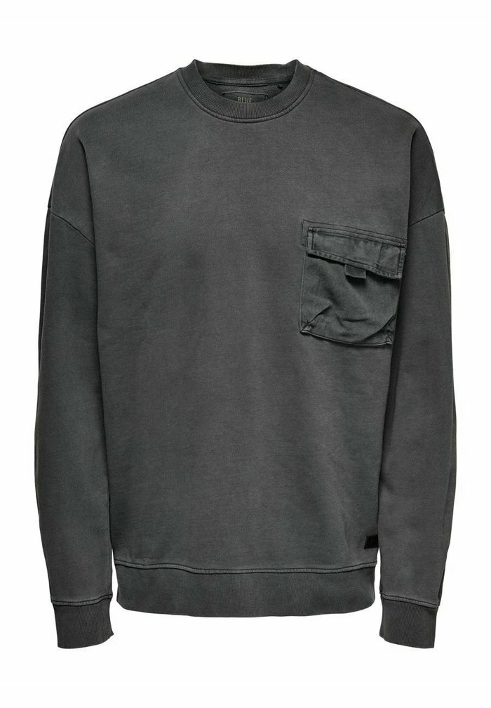 Vente flash 🛒 Only & Sons Sweatshirt - Black 💯 3 Vente flash 🛒 Only & Sons Sweatshirt - Black 💯 – Image 3