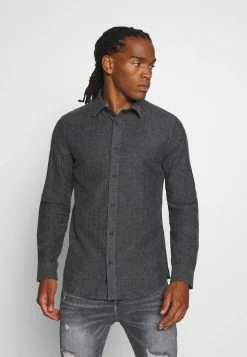 Offres 🔥 Only & Sons ONSBRAD HERRINGBONE SHIRT - Chemise - Medium Grey Melange 🎁