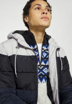 Budget 🌟 Only & Sons ONSMELVIN QUILTED HOOD JACKET - Veste D'hiver - Vapor Blue/black/dark Navy ✨ -Boutique Only & Sons 1b66e53839d0450c869c4e928fc7b528