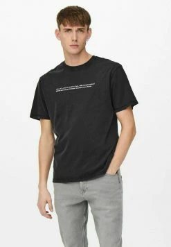 Vente flash 👍 Only & Sons T-shirt Imprimé - Black ✨
