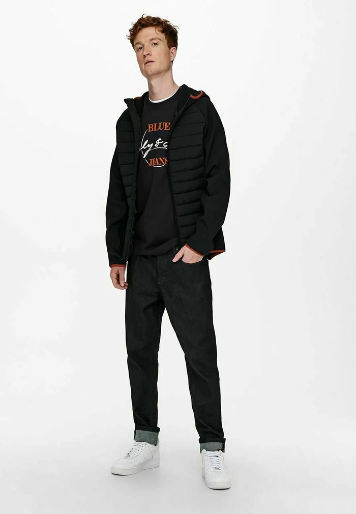 Grosses soldes 🛒 Only & Sons Veste D'hiver - Dark Navy ✔️ 2 Grosses soldes 🛒 Only & Sons Veste D'hiver - Dark Navy ✔️ – Image 2