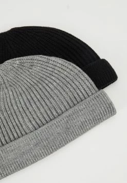 Offres 🤩 Only & Sons ONSSHORT BEANIE 2 PACK - Bonnet - Black/grey Melange 🔥 -Boutique Only & Sons 1da884a5ef894eddb2a17e3034c1f9f9