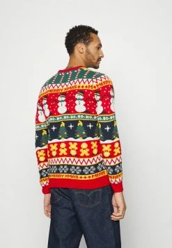 Budget ❤️ Only & Sons ONSX-MAS MULTI JAQUARD - Pullover - Pompeian Red 👍 -Boutique Only & Sons 1ebf133545e449bbb542dccba00fb160
