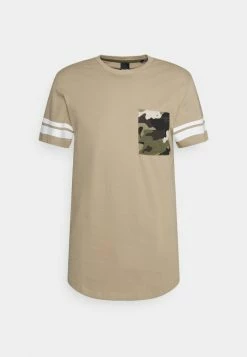 Coupon 🛒 Only & Sons ONSTYLER LONGY POCKET TEE - T-shirt Imprimé - Chinchilla 💯