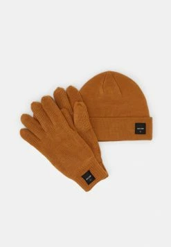 Meilleure affaire ✨ Only & Sons ONSXBOX GLOVES BEANIE SET - Gants - Camel ⌛