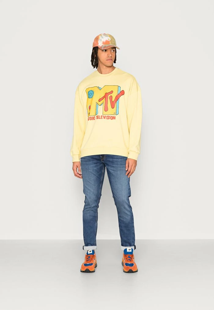 De gros đ Only & Sons MTV VINTAGE FIT CREW NECK - Sweatshirt - Custard â 2 De gros đ Only & Sons MTV VINTAGE FIT CREW NECK - Sweatshirt - Custard â â Image 2