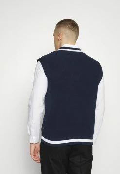 Vente flash ✨ Only & Sons ONSASHER LIFE STRUC MIX VEST - Pullover - Dark Navy ❤️ -Boutique Only & Sons 28fb8d9182604761a46b36178b0ed4cd