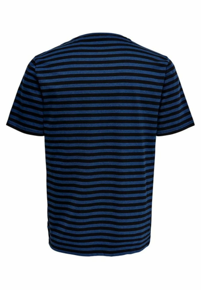 De gros 🛒 Only & Sons ONSJAMIE LIFE SS STRIPE REG TEE NOO - T-shirt Imprimé - Estate Blue 🛒 2 De gros 🛒 Only & Sons ONSJAMIE LIFE SS STRIPE REG TEE NOO - T-shirt Imprimé - Estate Blue 🛒 – Image 2