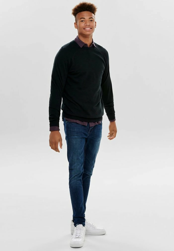 Sortie ❤️ Only & Sons ONSMIKKEL CREW - Pullover - Black ⌛ 2 Sortie ❤️ Only & Sons ONSMIKKEL CREW - Pullover - Black ⌛ – Image 2