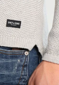Top 10 🔔 Only & Sons ONSDAN STRUCTURE CREW NECK - Pullover - Light Grey Melange 🔥 -Boutique Only & Sons 2a3a066e551a4c449aa37a0d154032db