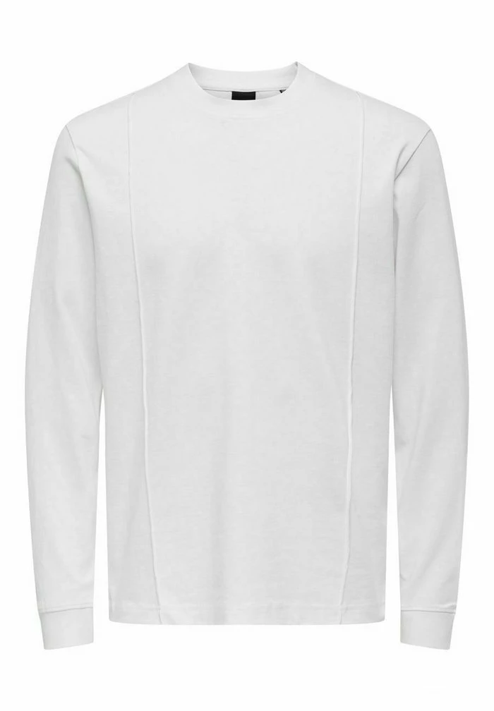 Promo ⭐ Only & Sons T-shirt à Manches Longues - Bright White 💯 6 Promo ⭐ Only & Sons T-shirt à Manches Longues - Bright White 💯 – Image 6
