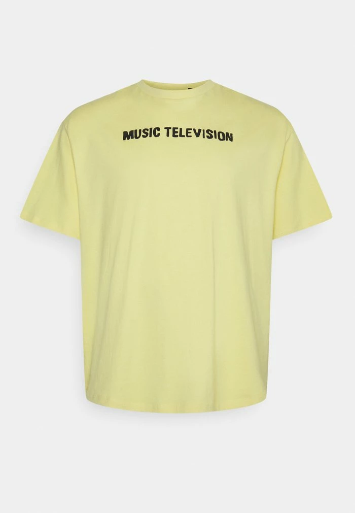 Budget 🎁 Only & Sons ONSMTV TEE - T-shirt Imprimé - Custard 😀 2 Budget 🎁 Only & Sons ONSMTV TEE - T-shirt Imprimé - Custard 😀 – Image 2