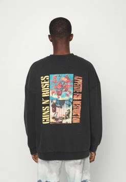 Le moins cher 😀 Only & Sons ONSGUNSNROSES LIFE CREWNECK - Sweatshirt - Black 👏