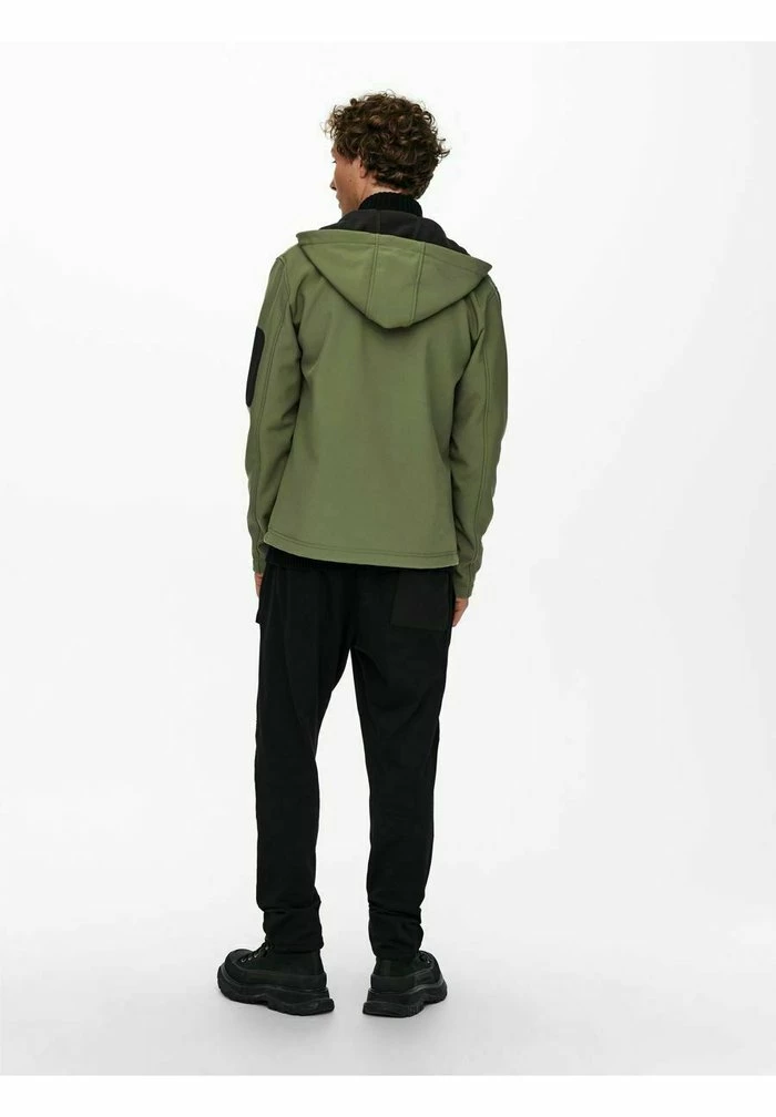 Offres 🔔 Only & Sons Sweat à Capuche Zippé - Olive Night ✔️ 4 Offres 🔔 Only & Sons Sweat à Capuche Zippé - Olive Night ✔️ – Image 4