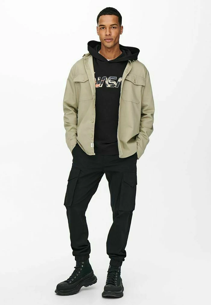 Coupon ⌛ Only & Sons EINFARBIGES CARGO- - Chemise - Chinchilla 🎉 5 Coupon ⌛ Only & Sons EINFARBIGES CARGO- - Chemise - Chinchilla 🎉 – Image 5