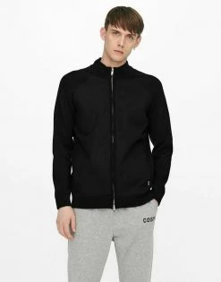 Tout neuf ⌛ Only & Sons REISSVERSCHLUSS - Gilet - Black 😀