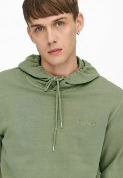 Coupon 🎉 Only & Sons Sweat à Capuche - Oil Green ⭐ -Boutique Only & Sons 34f4eb35b4c6419f8e395aae5a3f2dd1