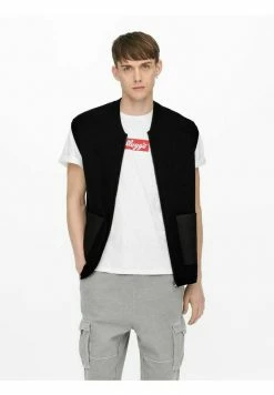 Tout neuf 🎁 Only & Sons Veste Sans Manches - Black ⌛ -Boutique Only & Sons 3a8c46a0206743658248c12173daa9ea