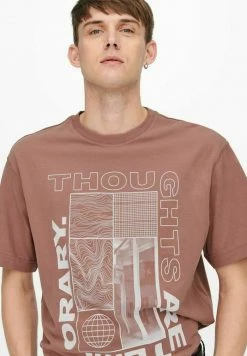 Meilleure affaire 👏 Only & Sons T-shirt Imprimé - Burlwood ⌛ -Boutique Only & Sons 3b6db7bb53e7472894f8956667f711a3