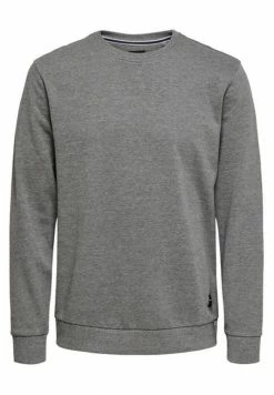 Remise 🎁 Only & Sons Sweatshirt - Medium Grey Melange 👍