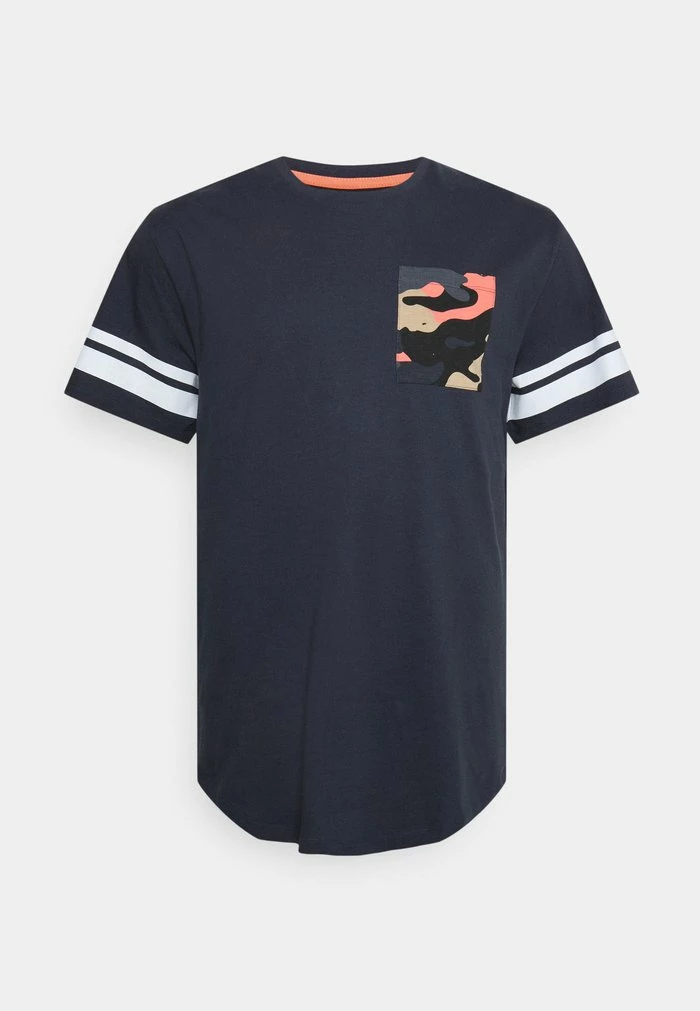 Grosses soldes ✨ Only & Sons ONSTYLER LONGY POCKET TEE - T-shirt Imprimé - Dark Navy 🔔 1 Grosses soldes ✨ Only & Sons ONSTYLER LONGY POCKET TEE - T-shirt Imprimé - Dark Navy 🔔