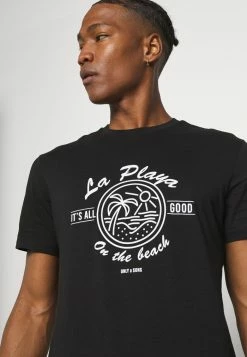 Sortie ❤️ Only & Sons ONSPINE LIFE TEE - T-shirt Imprimé - Black 🧨 -Boutique Only & Sons 42ab7099579040e99077825aa2898236