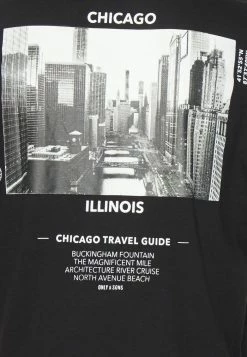 Meilleur prix 👏 Only & Sons ONSGUS TEE - T-shirt Imprimé - Black ✨ -Boutique Only & Sons 43beadf8addf49cc8321108c7425f578