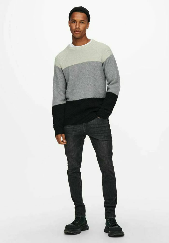 Meilleure affaire 🔔 Only & Sons Pullover - Moonstruck ✔️ 2 Meilleure affaire 🔔 Only & Sons Pullover - Moonstruck ✔️ – Image 2