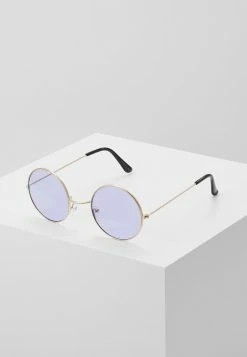 Coupon 👏 Only & Sons ONSSUNGLASSES ROUND UNISEX - Lunettes De Soleil - New Purple/gold-coloured ✔️