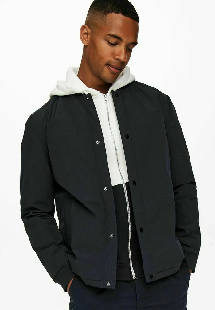 Tout neuf ⭐ Only & Sons Blouson Bomber - Dark Navy 🎁 5 Tout neuf ⭐ Only & Sons Blouson Bomber - Dark Navy 🎁 – Image 5