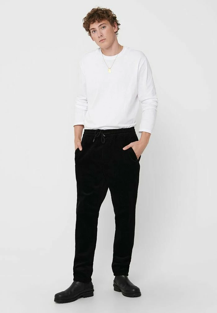Vente flash ⌛ Only & Sons Pantalon Classique - Black 🌟 2 Vente flash ⌛ Only & Sons Pantalon Classique - Black 🌟 – Image 2
