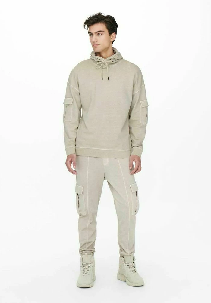 Vente flash 🌟 Only & Sons Pantalon Cargo - Silver Lining 🧨 2 Vente flash 🌟 Only & Sons Pantalon Cargo - Silver Lining 🧨 – Image 2