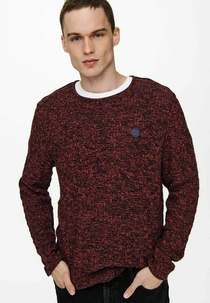 Coupon ❤️ Only & Sons Pullover - Red Ochre 🛒 4 Coupon ❤️ Only & Sons Pullover - Red Ochre 🛒 – Image 4