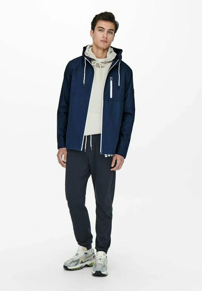 Nouveau 🎁 Only & Sons Veste Mi-saison -👗 Dress Blues 👏 2 Nouveau 🎁 Only & Sons Veste Mi-saison -👗 Dress Blues 👏 – Image 2