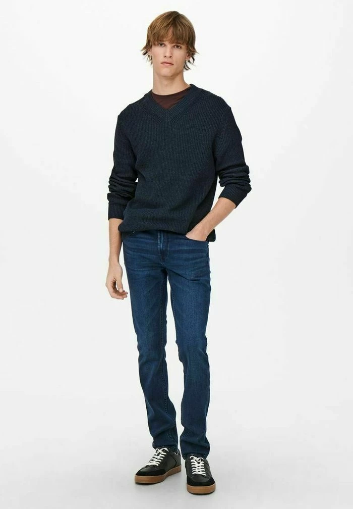 Meilleur prix 🌟 Only & Sons ONSJUNIO LIFE - Pullover - Dark Navy ⭐ 2 Meilleur prix 🌟 Only & Sons ONSJUNIO LIFE - Pullover - Dark Navy ⭐ – Image 2