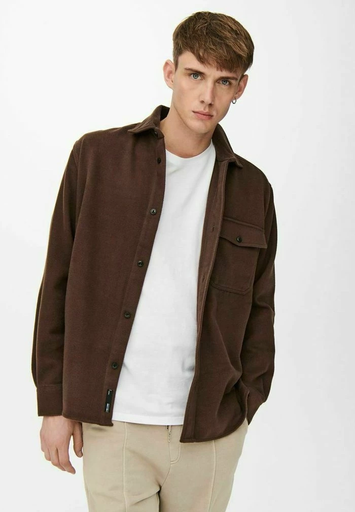 Tout neuf ⌛ Only & Sons Chemise - Chicory Coffee 🛒 4 Tout neuf ⌛ Only & Sons Chemise - Chicory Coffee 🛒 – Image 4